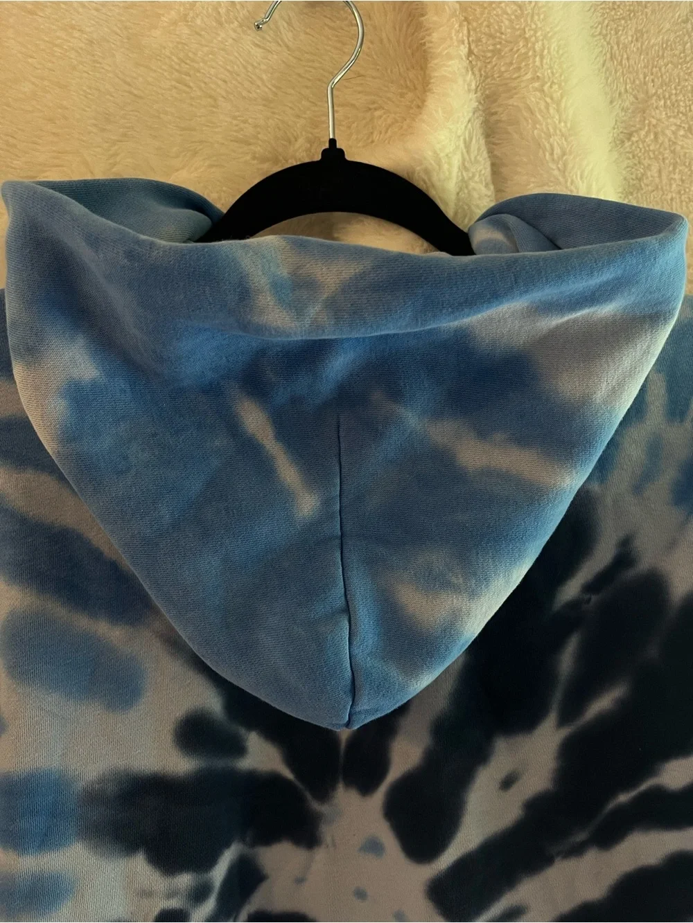 GAP Teen Blue Tie-Dye Pullover Hoodie Sweatshirt